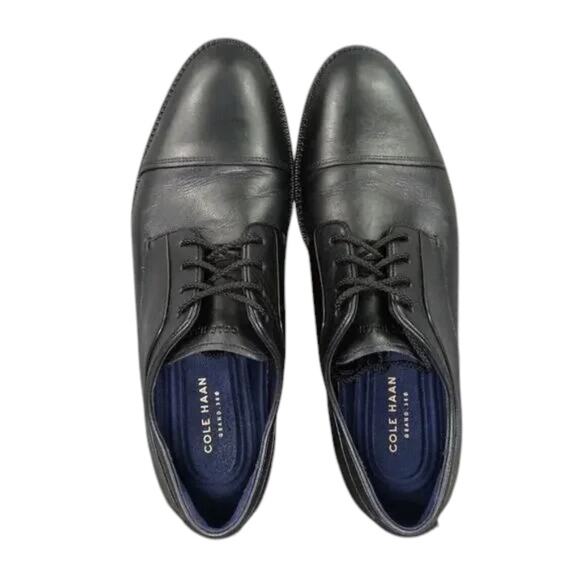 Cole Haan Shoes Men 8.5 Oxford Classic Professional Formal Leather Cap Toe Black main image 12
